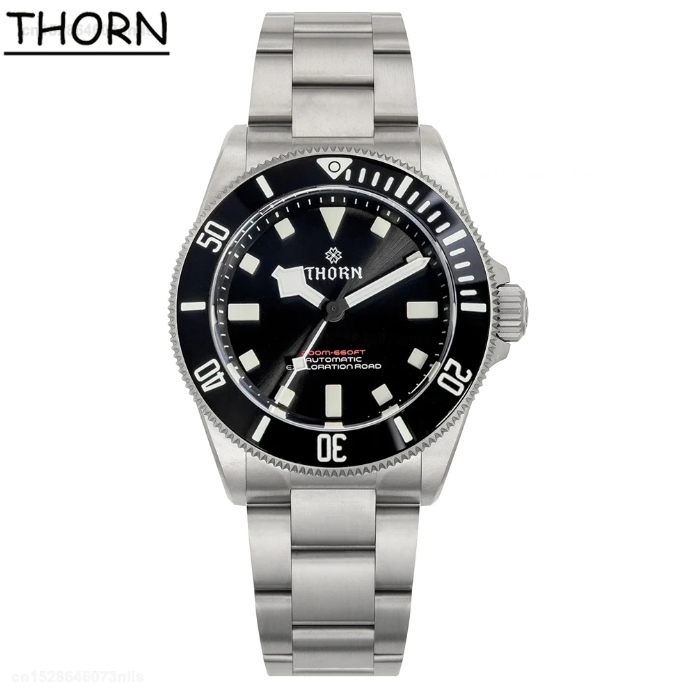 Thorn-メンズ超軽量チタン時計、自動移動、サファイア、クリスタルc3 Thorn-メンズ超軽量チタン時計、自動移動、サファイア、クリスタルc3