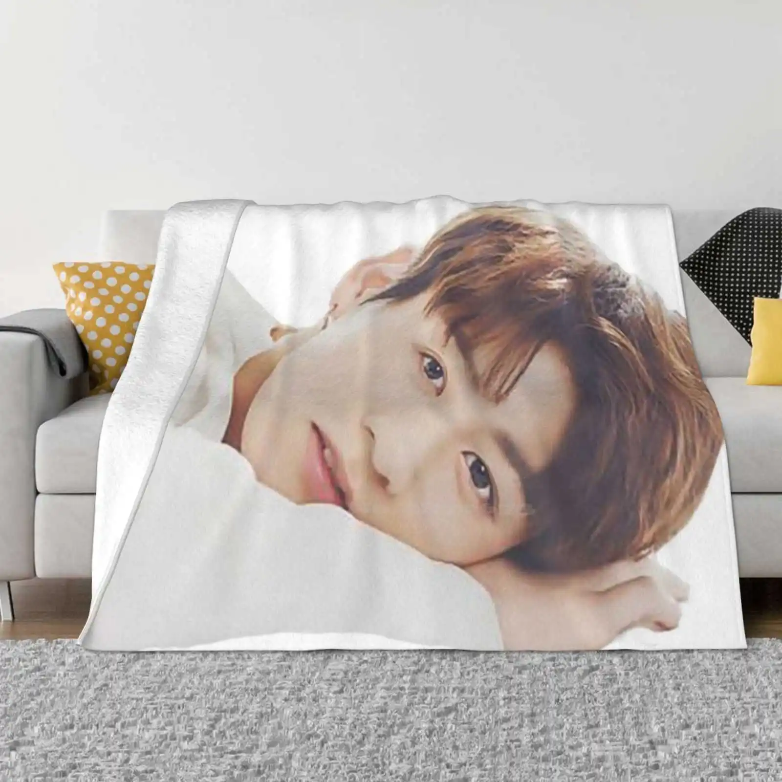 Jungkook Best Selling Room Household Flannel Blanket Jungkook Kookie Oppa Taekook Jeon Jung Hyun Blood And Tears Butterfly