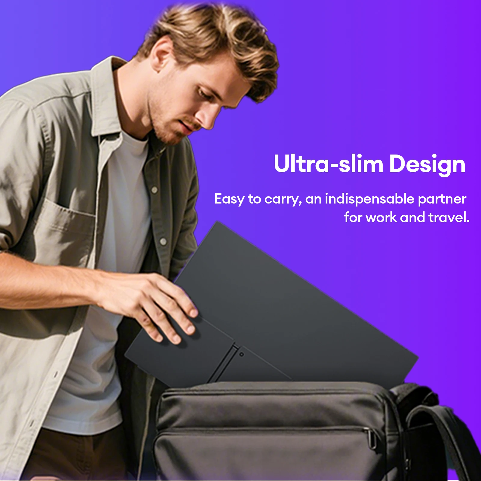 [제우스랩] ZEUSLAP 15.6" FHD 1920x1080P IPS 패널 USB-C HDMI 소스 휴대용 모니터(휴대폰, 노트북, PC, Nintendo Switch 두 번째 디스플레이용) 썸네일 6