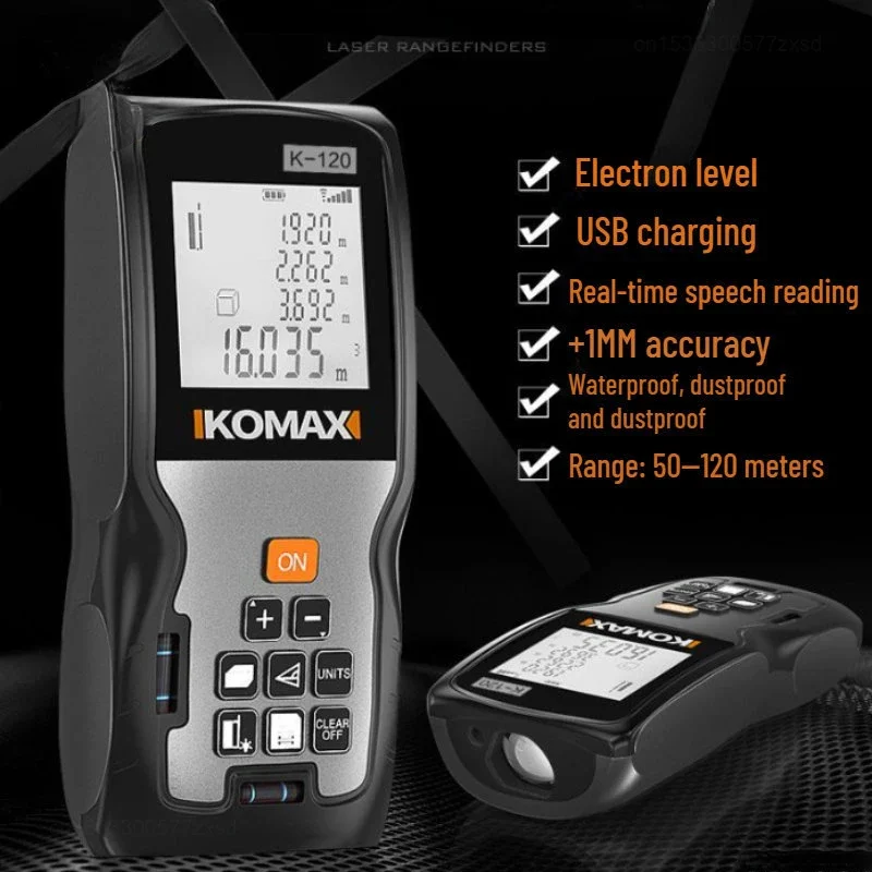 Xiaomi KOMAX Mini Laser Rangefinder Handheld Infrared Measuring Ruler Electronic Ruler Angle Gauge Range Finder Measure Tools