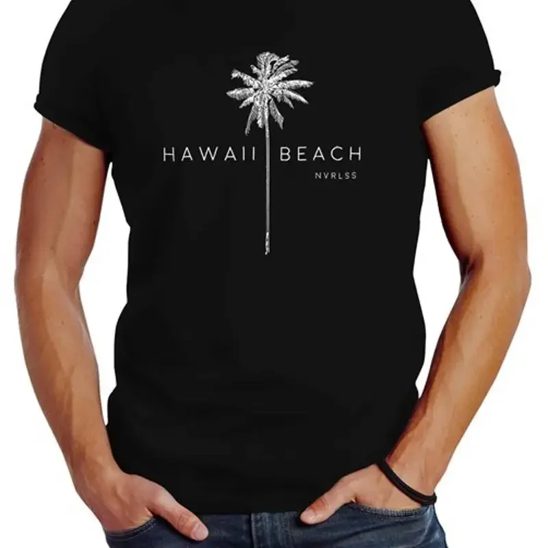 

Мужские Гавайские пляжные пальмы Slim Fit Neverless ® Футболка