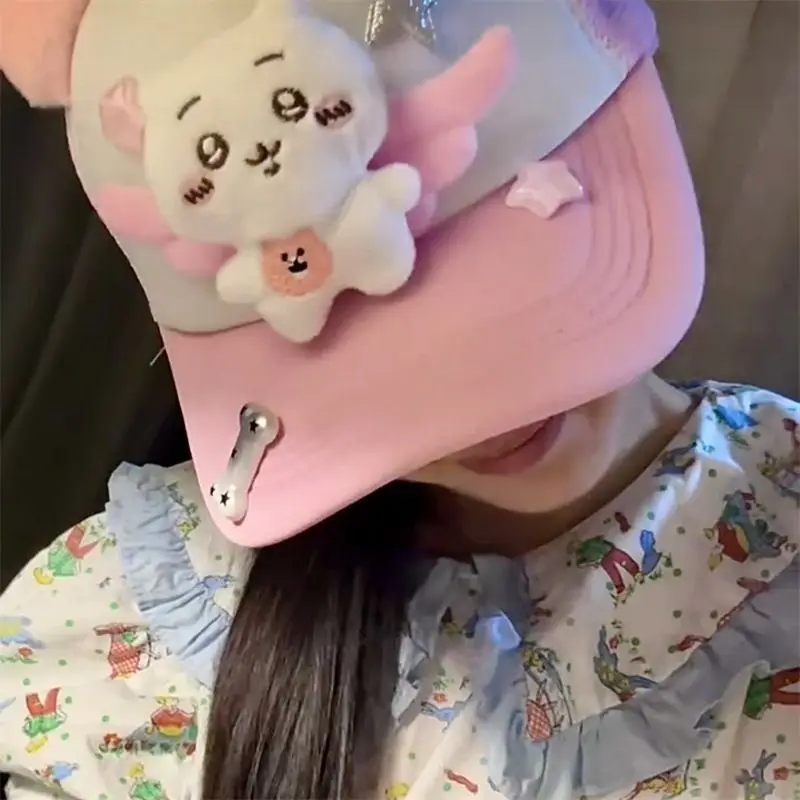 

New Kawaii Sanrio Chiikawa Cute Wing-shaped Baseball Cap Japanese-style Sunshade Baseball Cap Gift of High Appearance Level