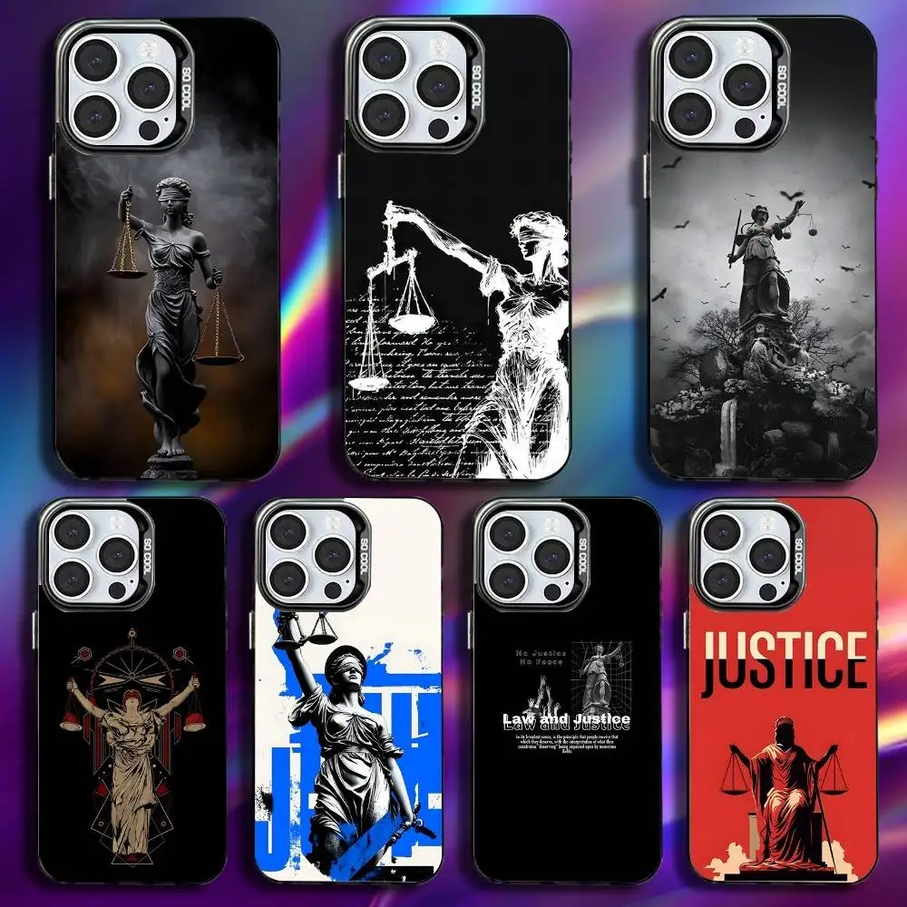 

Law Lawyer Judge Phone Case For iPhone 17,16,15,14,13,12,11,Pro,Max,Plus,Mini,XS,SE Anti Fall Black Matte Hard Bumper