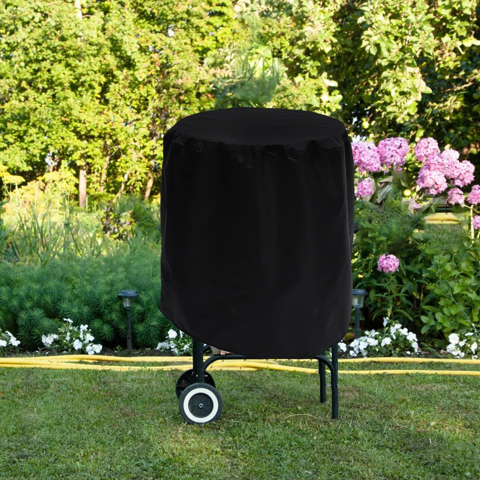 

Bbq Weatherproof Windproof Fire Pit Cover Water-Resistant Grill Protector Oxford Cloth Outdoor Gas Grill Cover For Garden Park