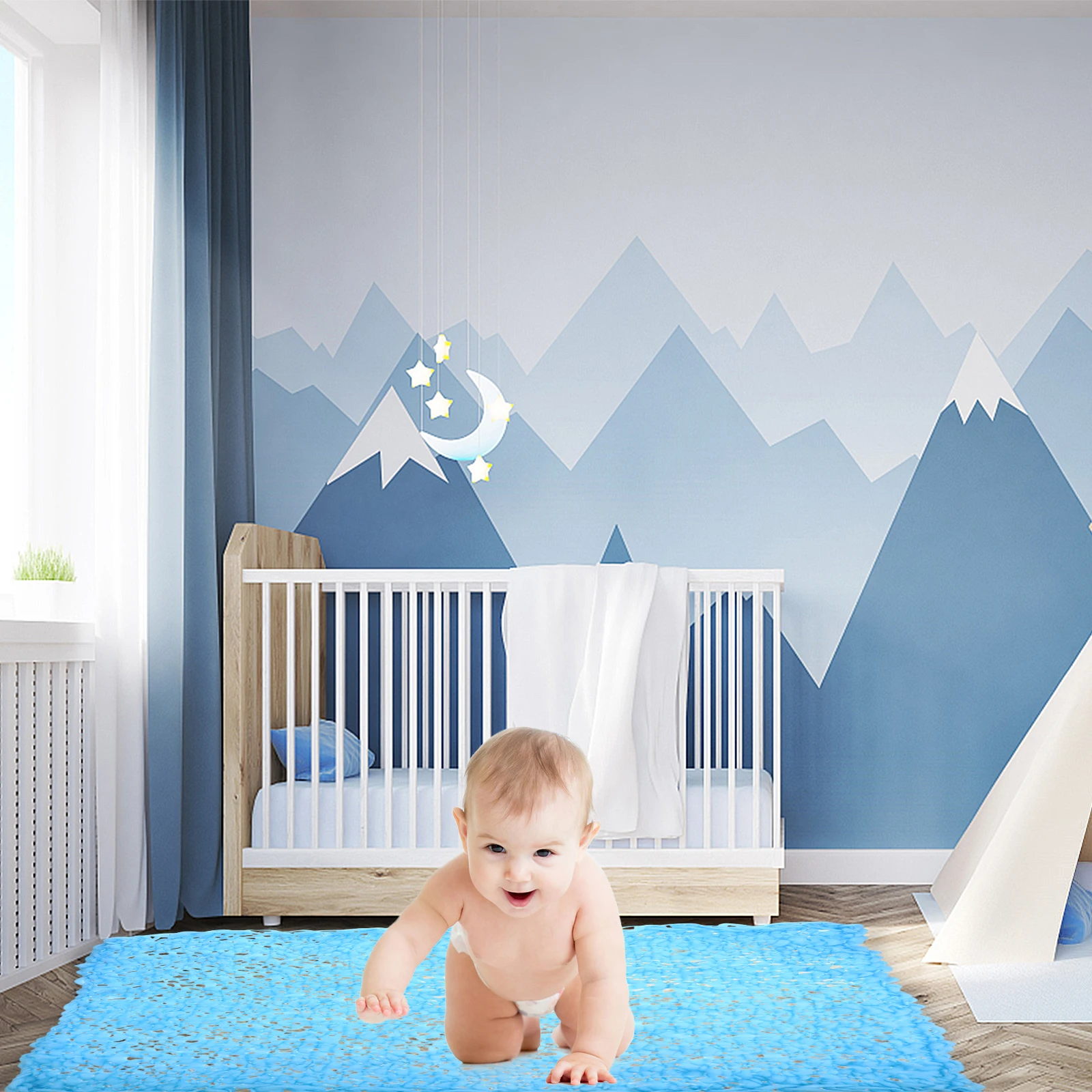 

Wool Blanket for Newborn Photo Swaddle Baby Picture Backdrop Background Photography Weave