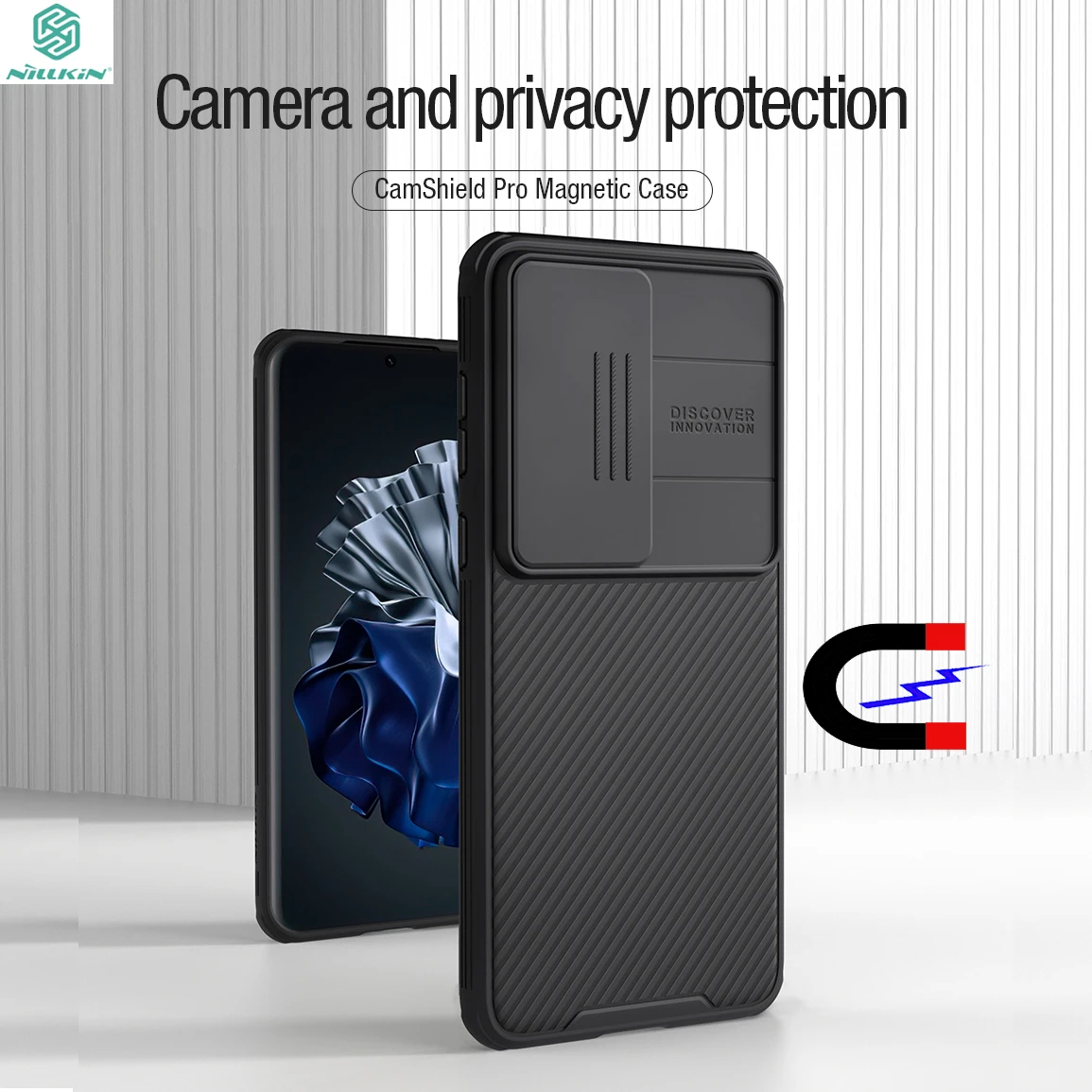 

Магнитный чехол для Huawei P60 Pro NILLKIN CamShield Pro, защитный чехол для камеры, магнитный чехол для Huawei P60 60 Pro