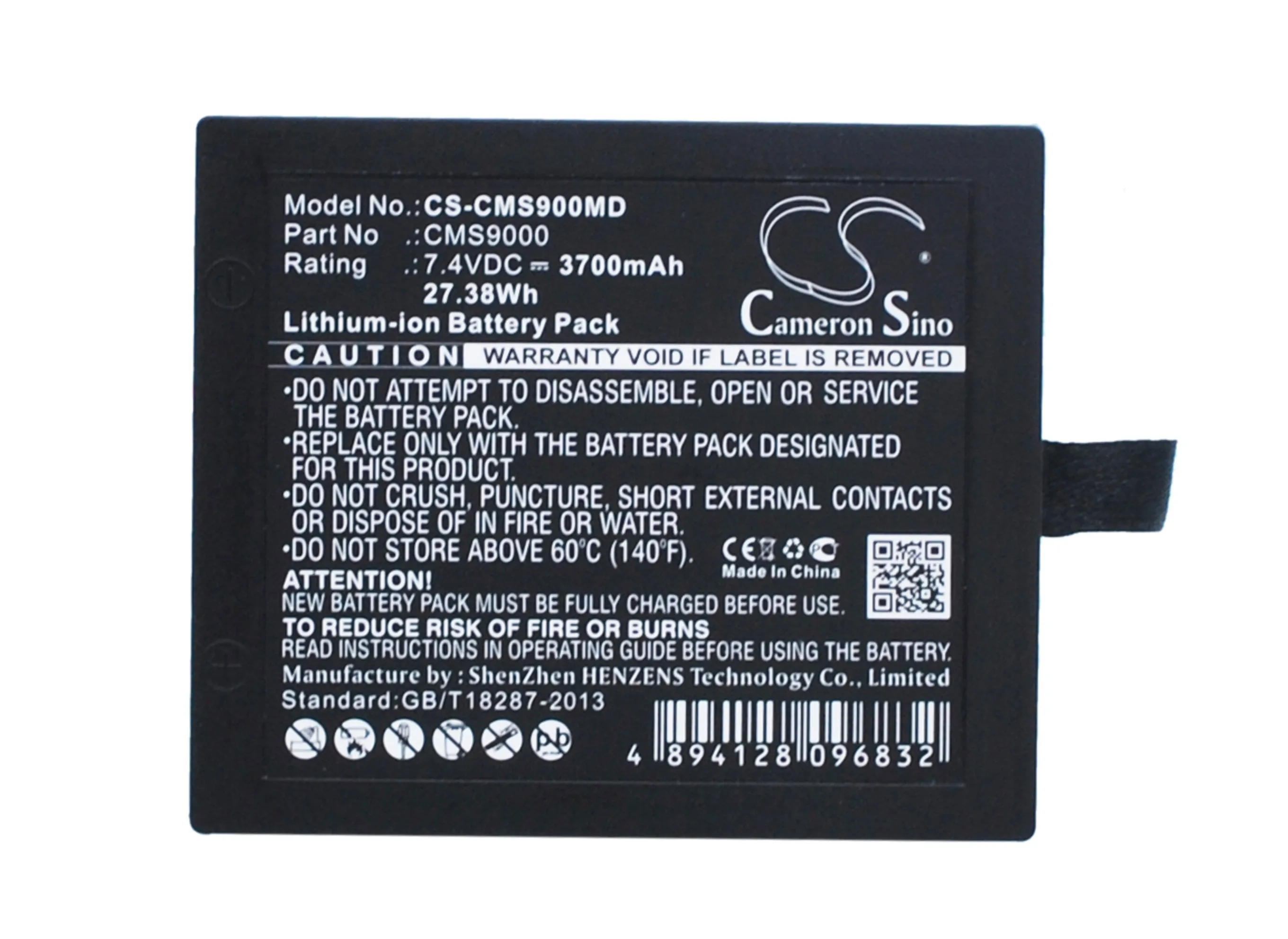 7.4V 3700mAh/13500mAh Medical Battery for CONTEC CMS9000 Patient Monitor,CMS7000, CMS8000, SpO2 Medical Sensors +TOOL