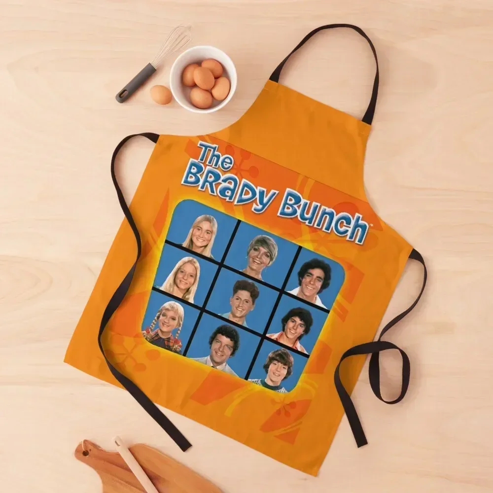 

The Brady Bunch Apron Chef Accessories professional hairdresser Kitchen Handle For Women Kitchens Woman Apron