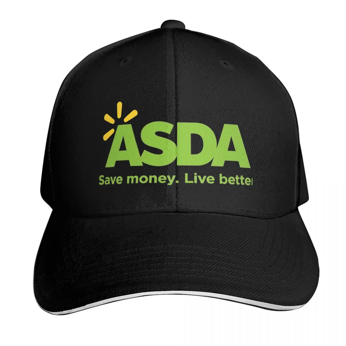 ASDA Save money. Live Better Baseball Cap Hat Luxury Brand Sunscreen Golf Wear hats for men Women's Golf Wear Men's
