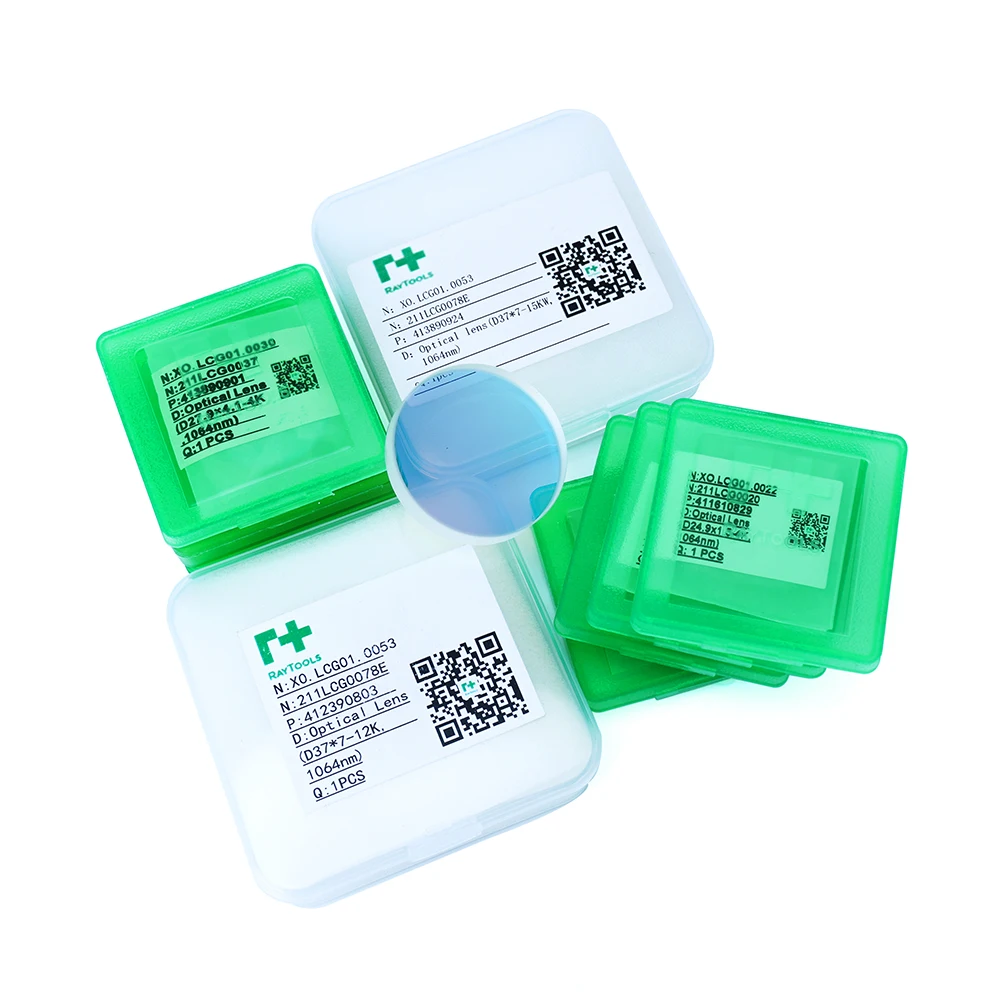 Raytools lentille de Protection Laser originale 18x2 27.9x4.1 37x7 211LCG0020 verre de Protection pour tête de découpe Laser Raytools