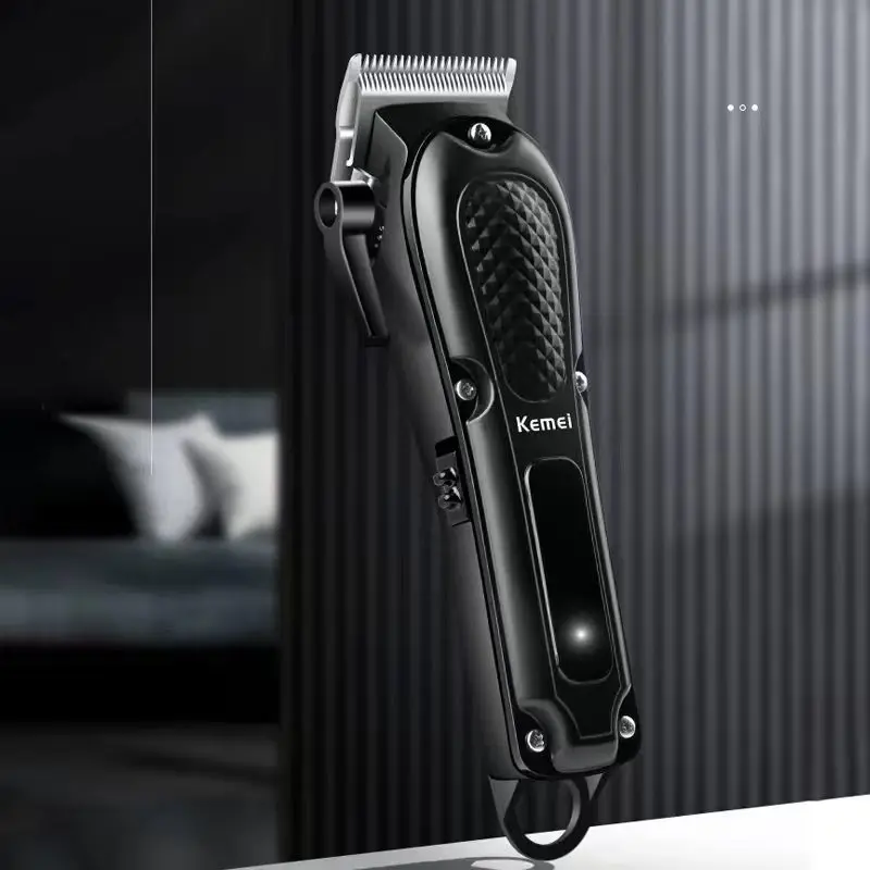 Kemei KM-1071 Elektrischer Haarschneider, USB-Aufladbar, Kabelloser Barttrimmer für Männer, Leistungsstarkes Elektrisches Haarschneidegerät – Detail 2