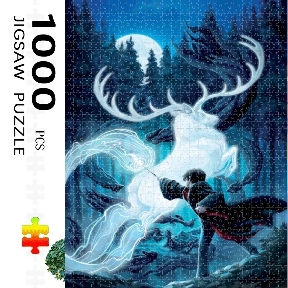

500/1000 PCS Jigsaw Puzzle Harry Potter Magci Reducing Toy Holiday gift Perfect for DIY Creative Fun