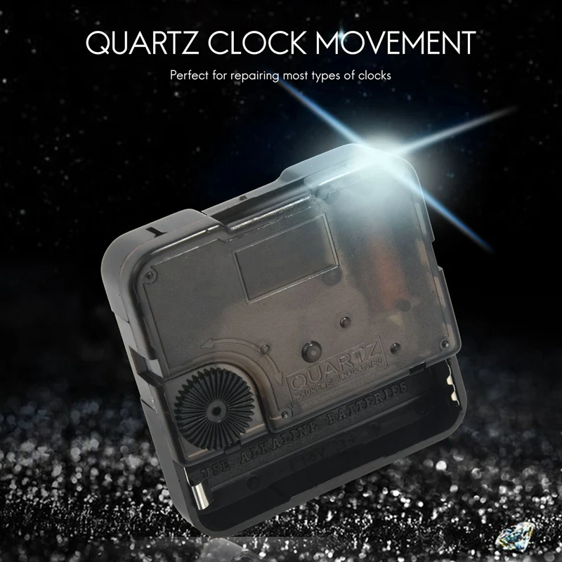 6Pack X(Quartz Clock Movement Mechanism DIY Kit for Wall Clock Parts Hour Minute Hand Home Decoration