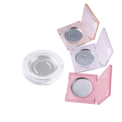 Flip Solid Ointment Box Eye Shadow Blush Box High Light Repair Powder Box Cosmetic Round Storage Container Frosted Packaging Box