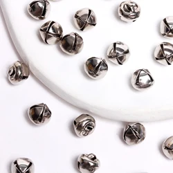 100/50PCS/bag 6/8/10mm Silver Gold Christmas Jingle Bells Small bell DIY Craft For Jewelry Making Decoration