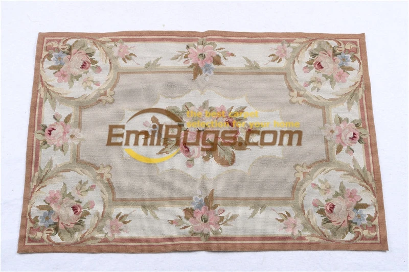 New Unique 100% Wool Hand-made Needlepoint Carpet Wool Knitting Carpets Vintage Carpets For Living Room Runner