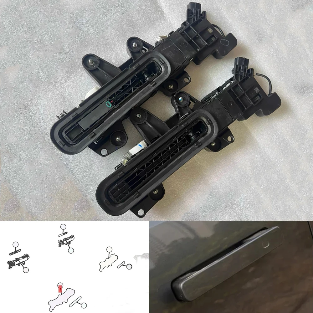 

1PC Car Front Rear Left Right Exterior Outer Power Door Handle Motor Assembly 6105500CR02 For Changan UNI-K UNIK 2022+