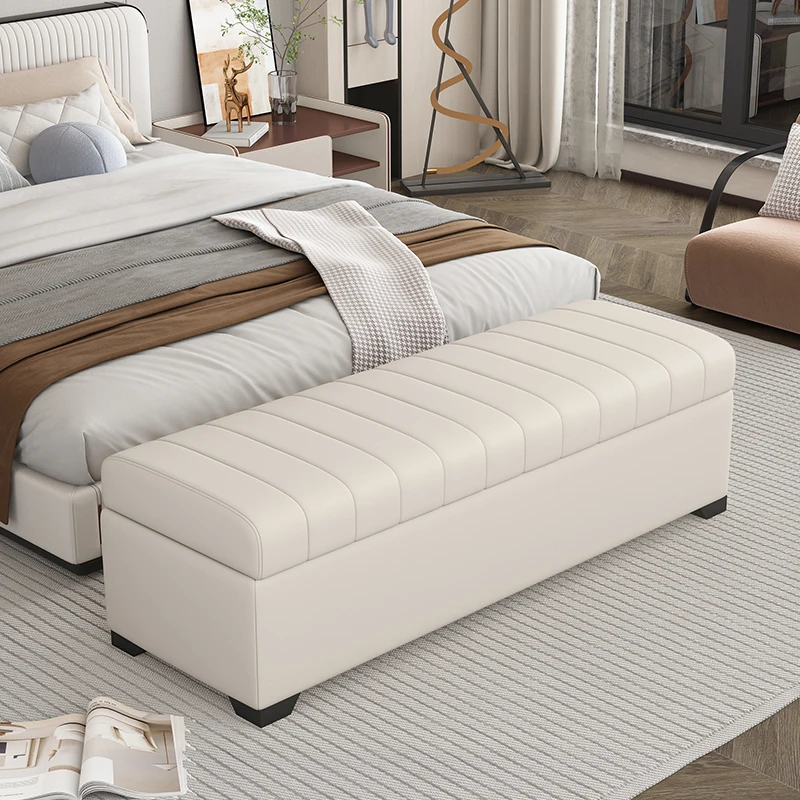

Luxury Storage Bench, Waterproof Shoe Stool, Large Ottoman Box, Heavy-Duty Armchair - Scratchproof, Multi-Use, High Capacity