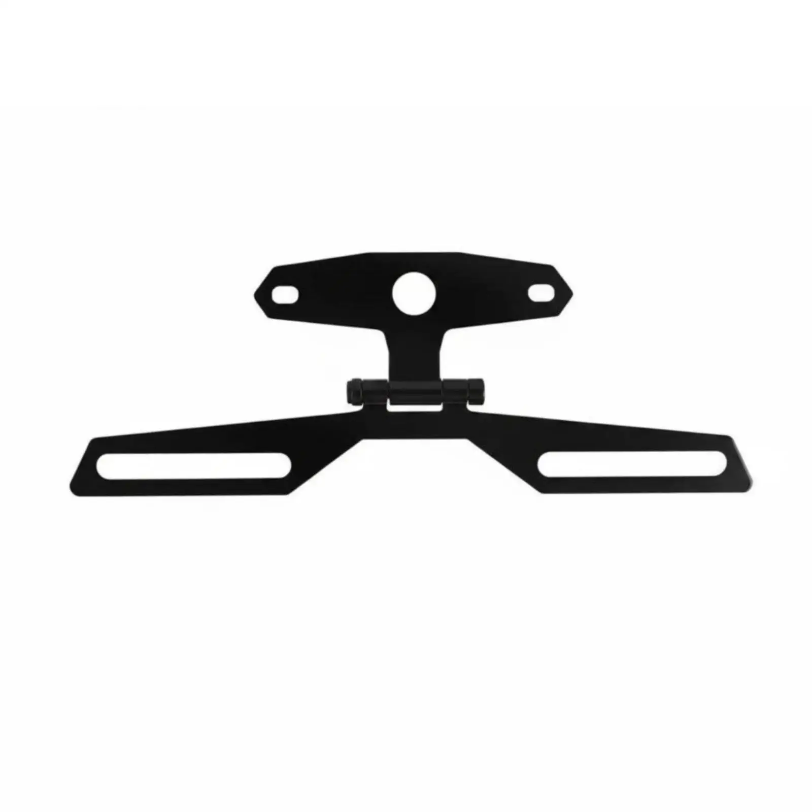 Motorcycle Bracket Slotted Arms Metal Triangle Plate License Holder Easy Installation for Custom Tail Builds