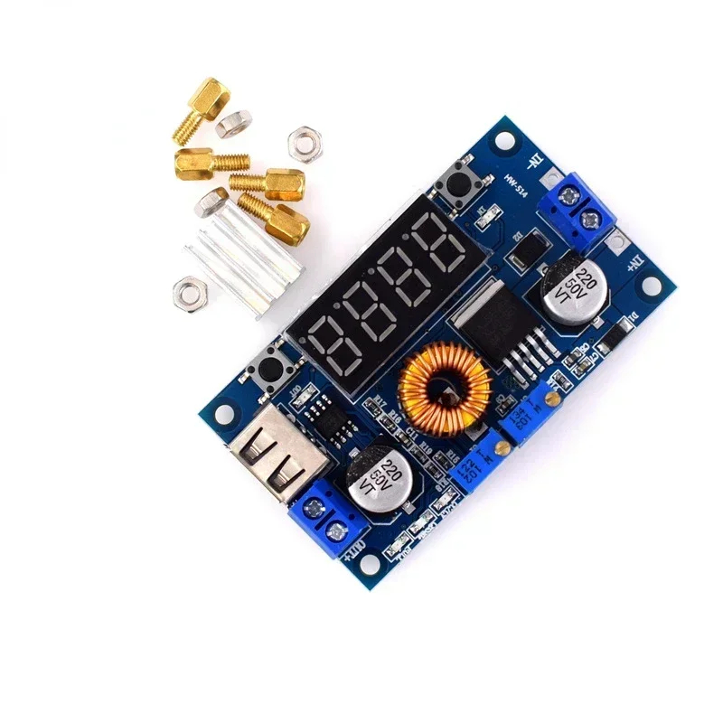 DC-DC 5-32V naar 1V-30V 10A Automatische Step Up Down Regulator Oplaadmodule Voedingsmodule