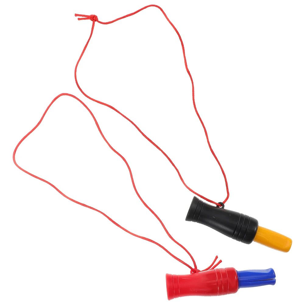 

2 Pcs Outdoor Imitation Duck Whistle Bird Caller Calling Toy Hunting Mouth Gear Calls