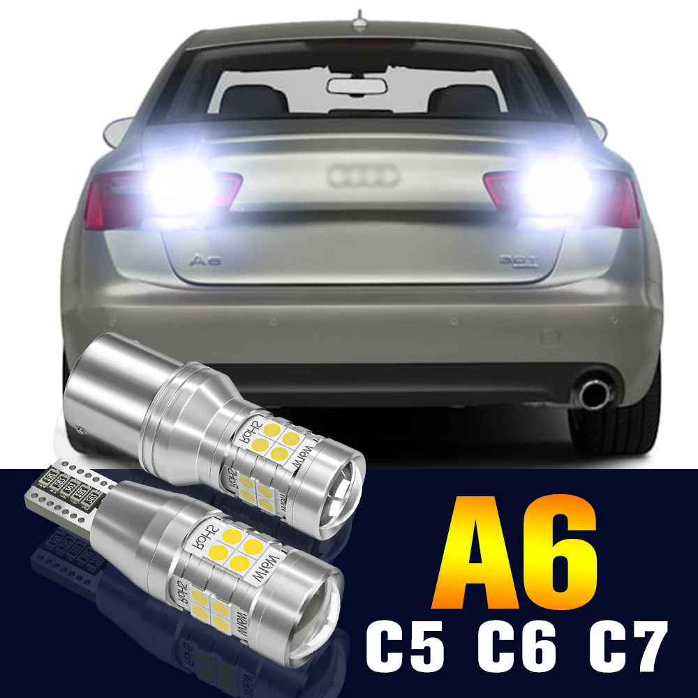 

2pcs LED Reverse Light Bulb Backup Lamp For Audi A6 C5 C6 C7 1997-2014 2005 2006 2007 2008 2009 2010 2011 2012 2013 Accessories