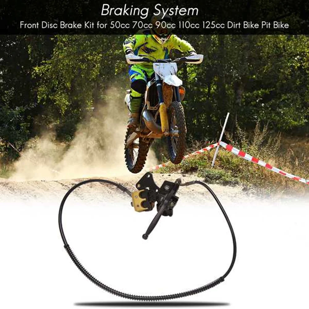 

For Most 50Cc-125Cc Motorcycle Front/Rear Hydraulic Disc Brake Kit- Motocross Pit Dirt Bike BBR TTR CRF 50 XR Apollo Compatible