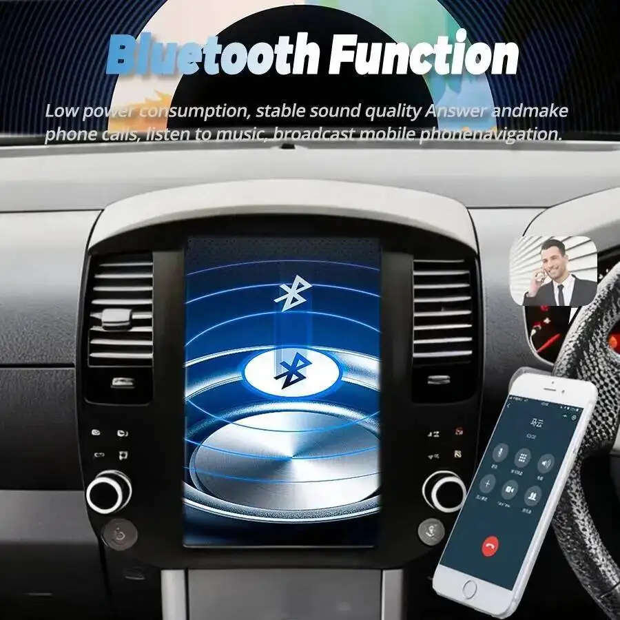 

12.8inch Carplay Android Auto Head Unit For Nissan Pathfinder R51 Navara 2008-2012 GPS Navigation Video Radio Multimedia Player
