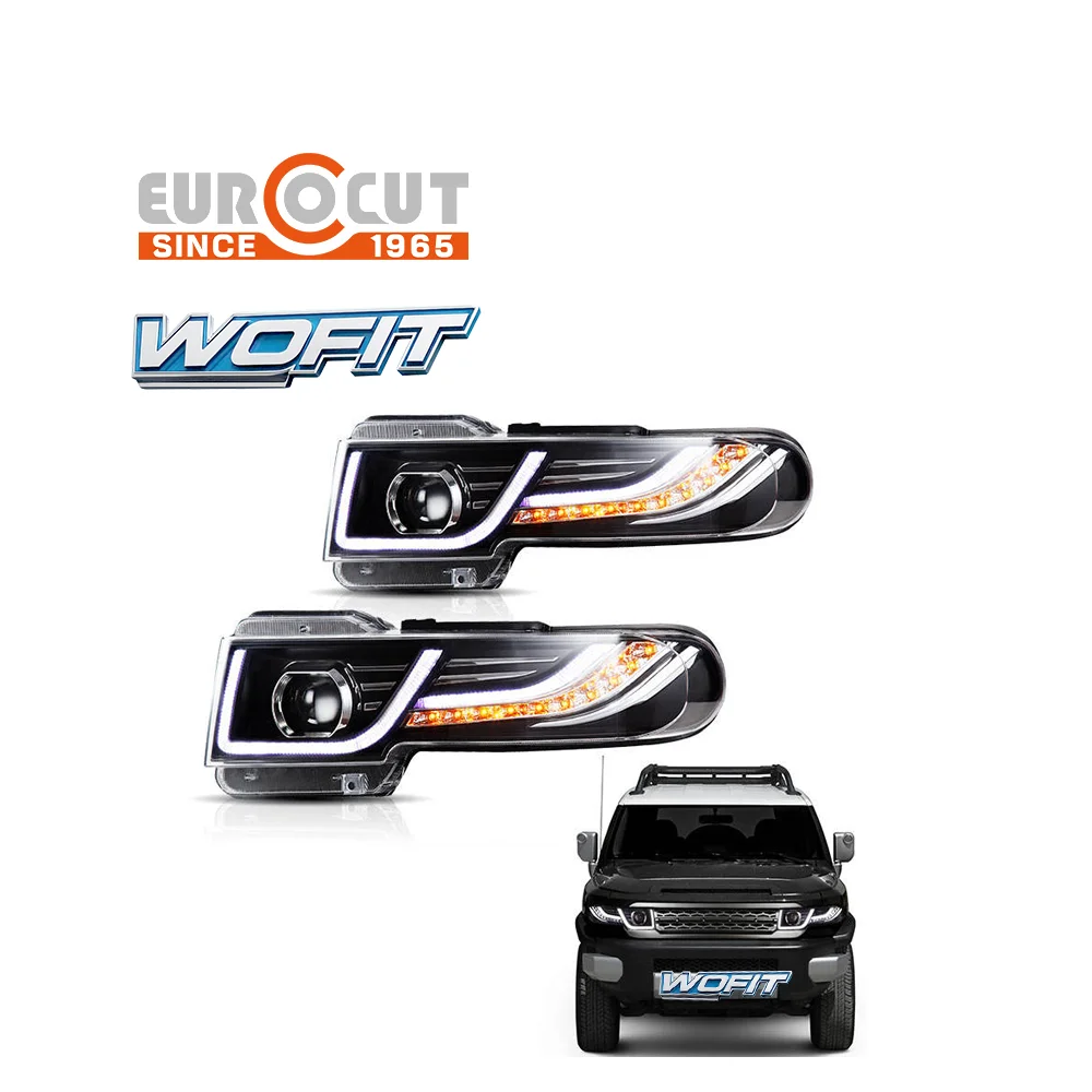 WOFIT Auto Parts Light Plug&Play Car Accessories LED Modified Head Lamp Headlight for FJ Land Cruiser Suitable for 2007-2017