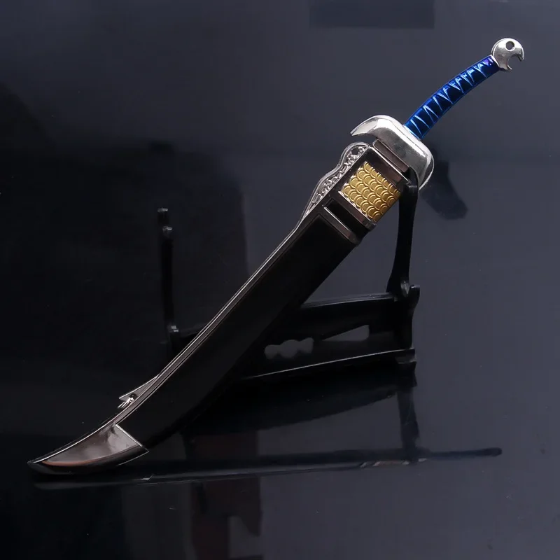 22cm/8.66in China TV Peripheral Wind and Cloud Weapon Model Blood Drinking Mad Knife XiongBaTian Handpiece Keychain Pendant Gift