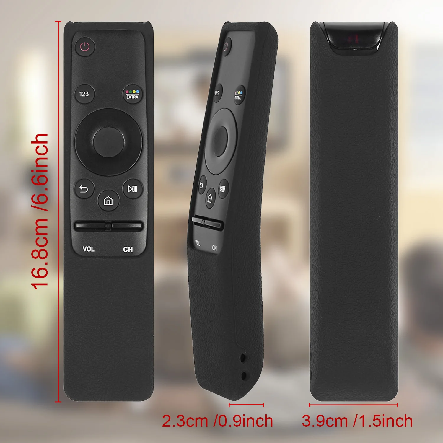 BN59-01312B Silicone Cover Fit for Samsung TV Voice Remote Control Case BN59-01312H BN59-01312F BN59-01312M RMCSPR1B Shockproof