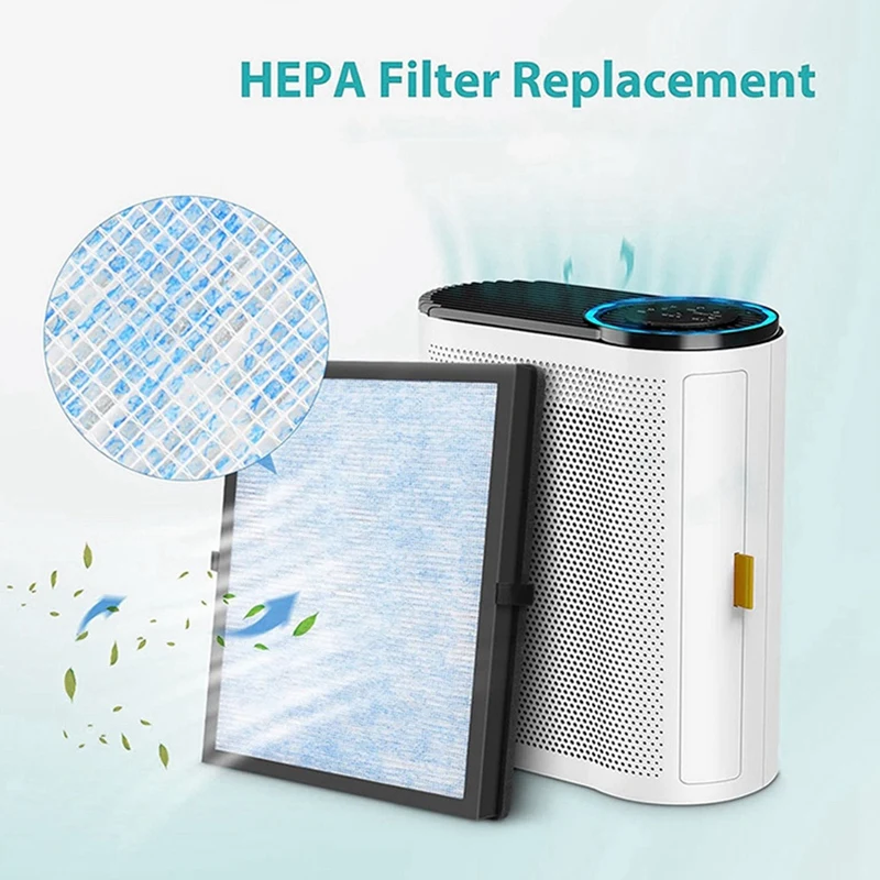 MK04 AIR Replacement Filter For Aroeve MK04 MG04JH, H13 True HEPA Filter, Compare To Part MK04LX, 2 Packs, Blue