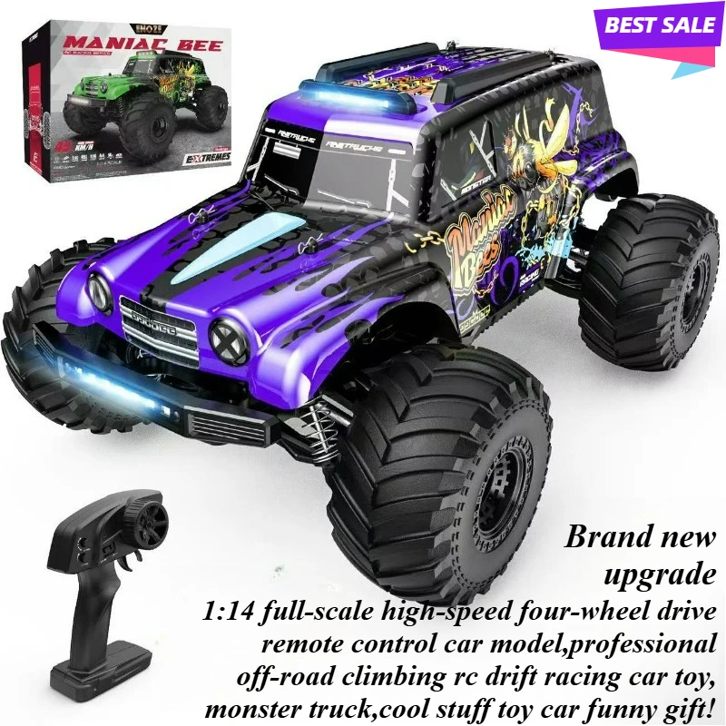 

Cool Stuff Toy Car Funny Gift-1:14 Full-scale High-speed 4WD Rc Truck,Remote Control Car,Off-road Racing Rc Cars,Toys for Kids
