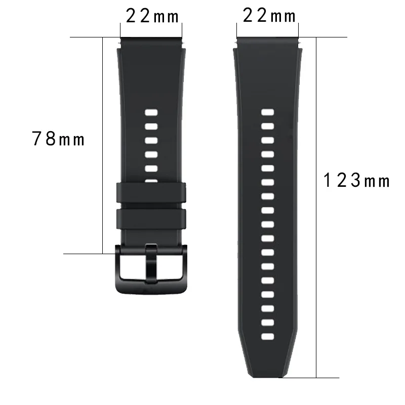 Strap for Huawei GT 2 Pro GT 3 Pro 46mm Band Sport Silicone Replaceable Wrist Bracelet For Huawei Watch 3/3Pro 4/4Pro Watchbands