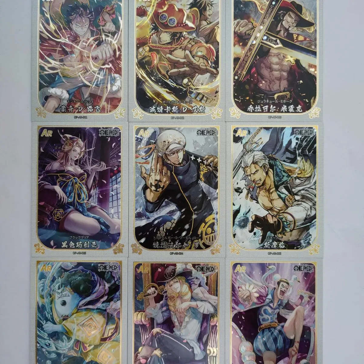 Anime ONE PIECE AR series Portgas D Ace Black Maria Cavendish Trafalgar D. Water Law collection card Christmas birthday gift