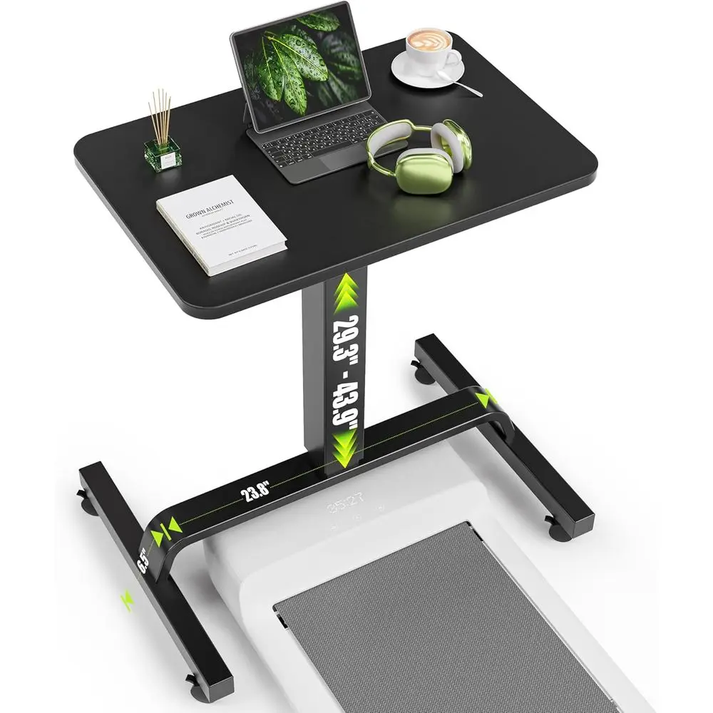 

Height Adjustable Mobile Standing Desk with 360° Swivel Casters, 29"-45" Pneumatic Rolling Desk on Wheels, Perect or Home Oice,