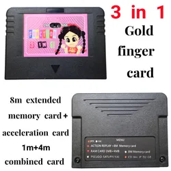 Original New ALL IN One For SEGA SATURN SD Card Pseudo KAI Games Video Used with Direct Reading 4M Accelerator Function 8MB Memo