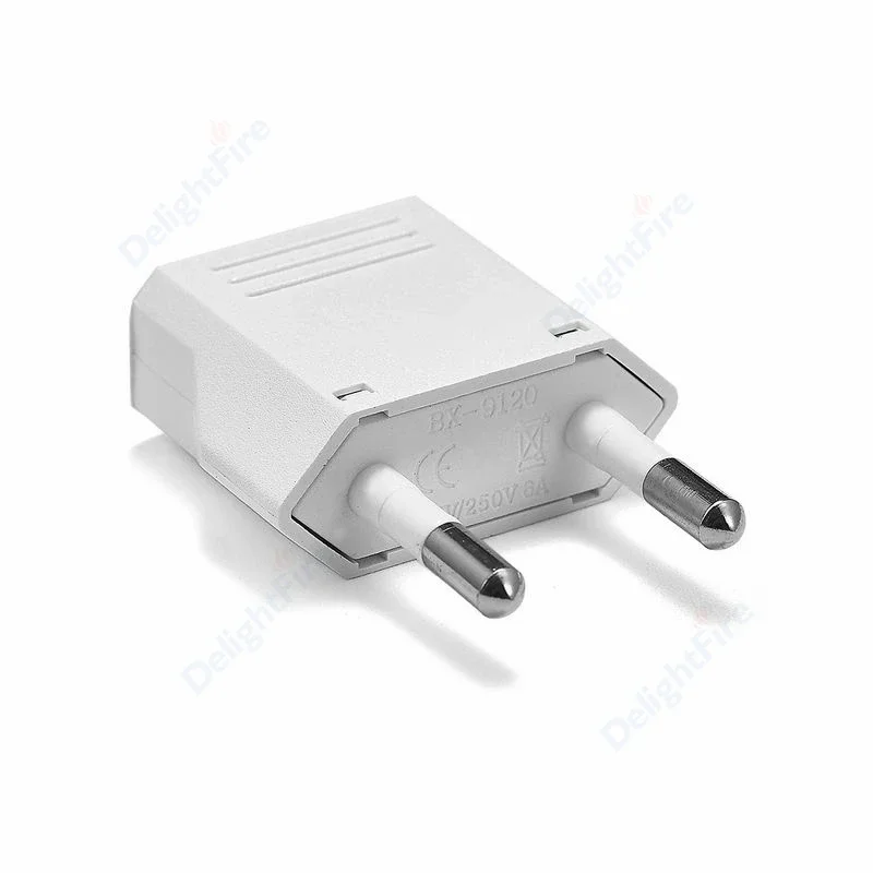 Adapter wtyczki KR 4,0 na 4,8 mm Adapter podróżny z USA na UE 250 V 6 A Gniazdo elektryczne Gniazda AC Gniazdo ścienne do ładowania