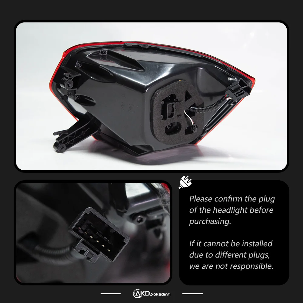 AKD Car Lights for VW Polo Led Tail Light 2019-2022 Vento Rear Lamp DRL Animation Dynamic Signal Reverse Automotive Accessories