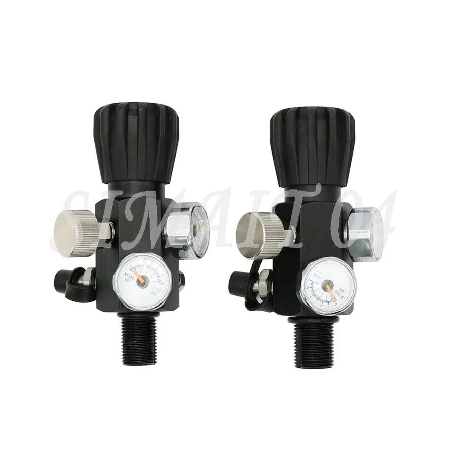 Regulated Output High Pressure Tank Charging Valve M18X1.5 5/8-18UNF Thread Air Fill Station Gas Cylinder Refill Adapter