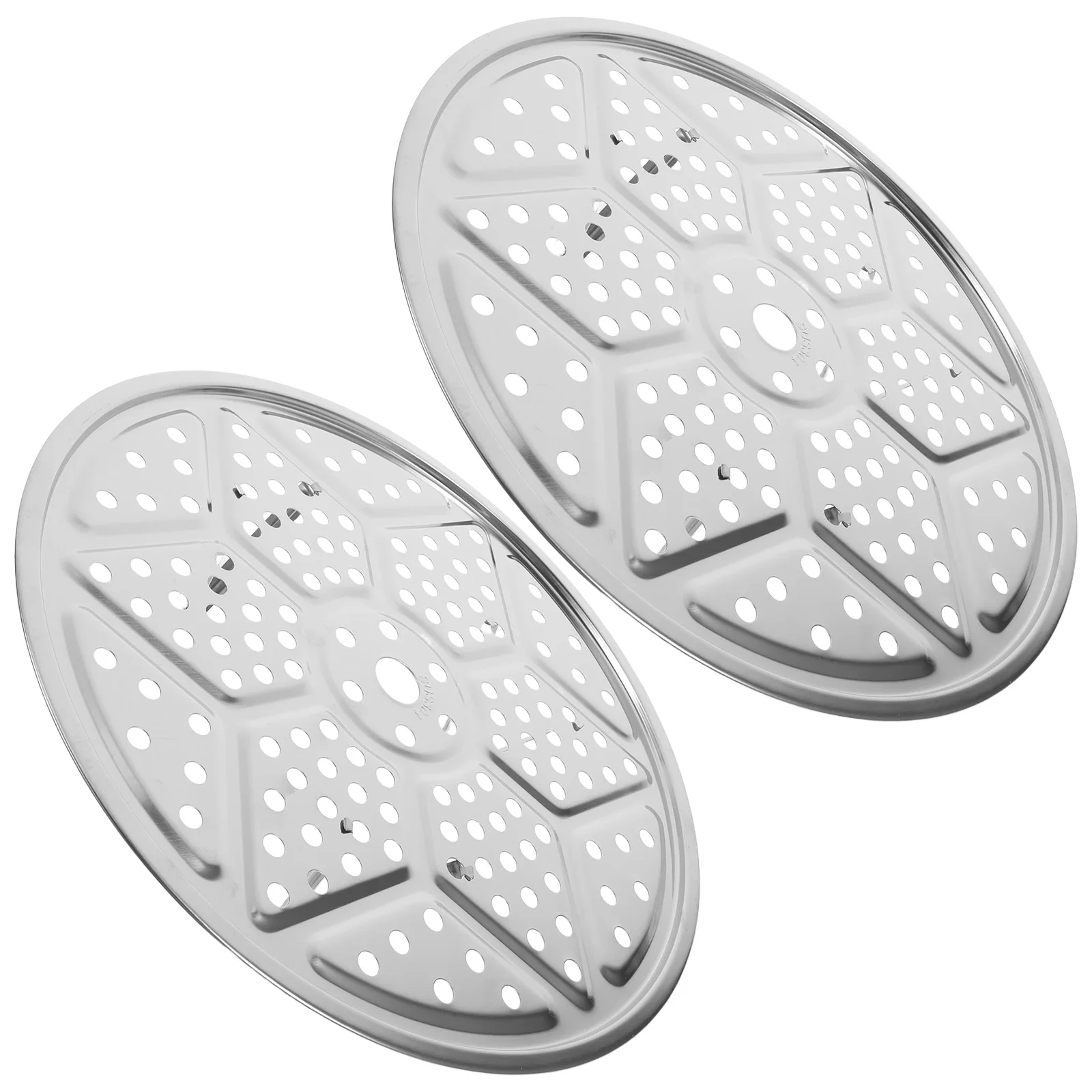 

2 Sets Stainless Steel Steaming Rack Round Plate for Pot 304 Pressure Cooker Insert Kitchen Tool Easy Clean