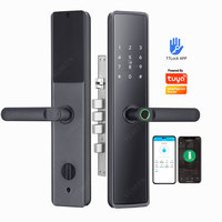 Tuya Wifi or TTlock Ble App Smart Digital Lock Biometric Waterproof Fingerprint Password Door Lock Card Keyless Electronic Lock