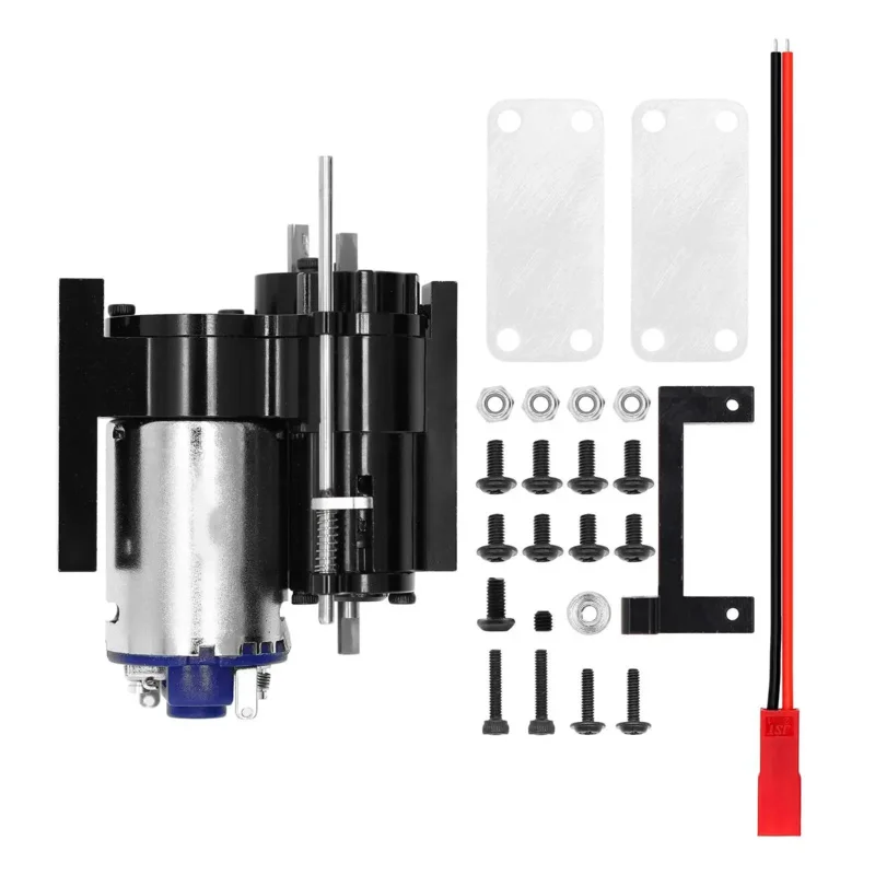 3 세대 풀 메탈 2 단 기어 박스 변속기, 서보 포함, WPL B1 B14 B24 C14 C24 MN D90 D91 MN96 1/12 RC 자동차 부품