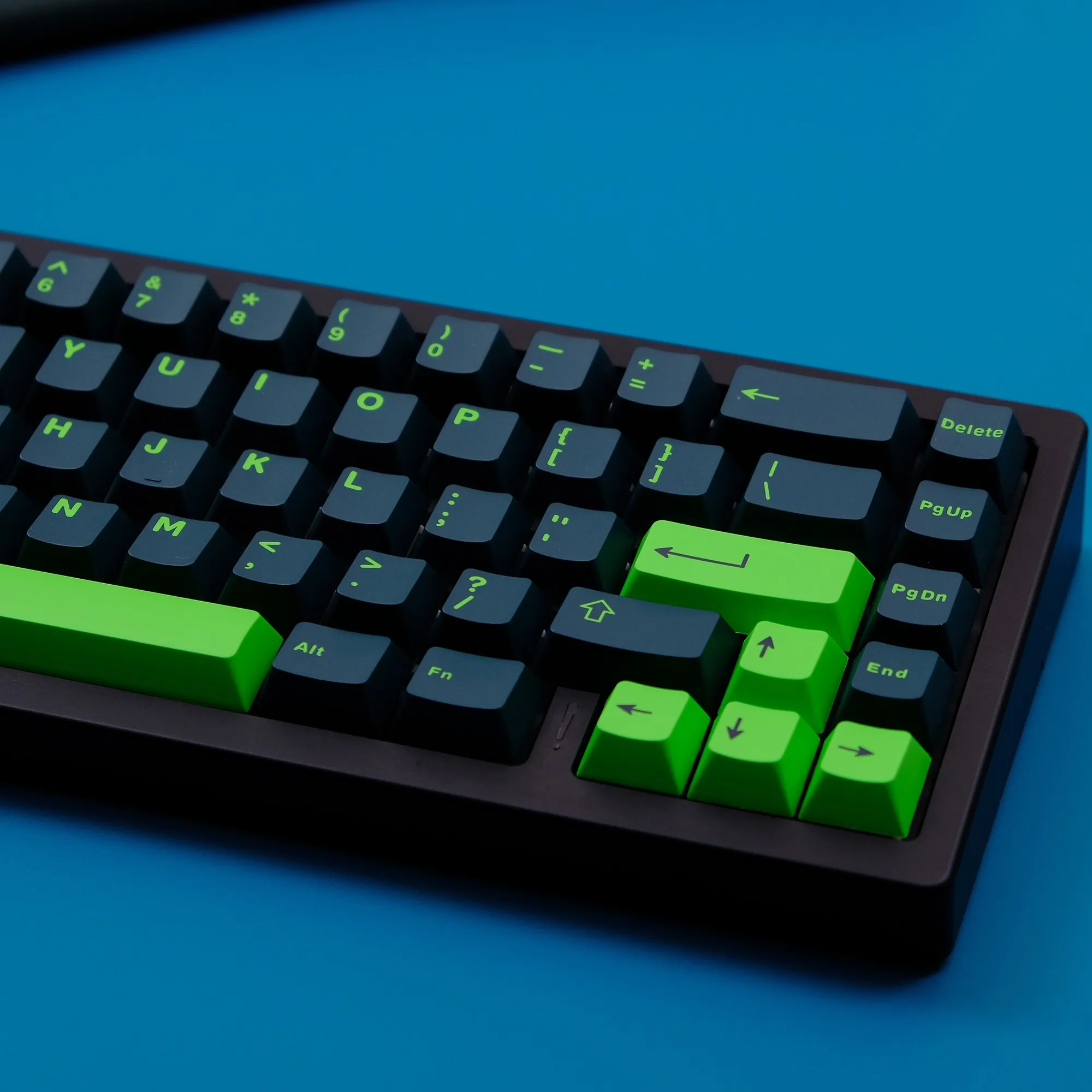 Ink Green PBT Double Shot Tastenkappen 132 Tasten Cherry Profile Tastatur-Tastenkappen für Cherry MX Switches mechanische Gaming-Tastatur