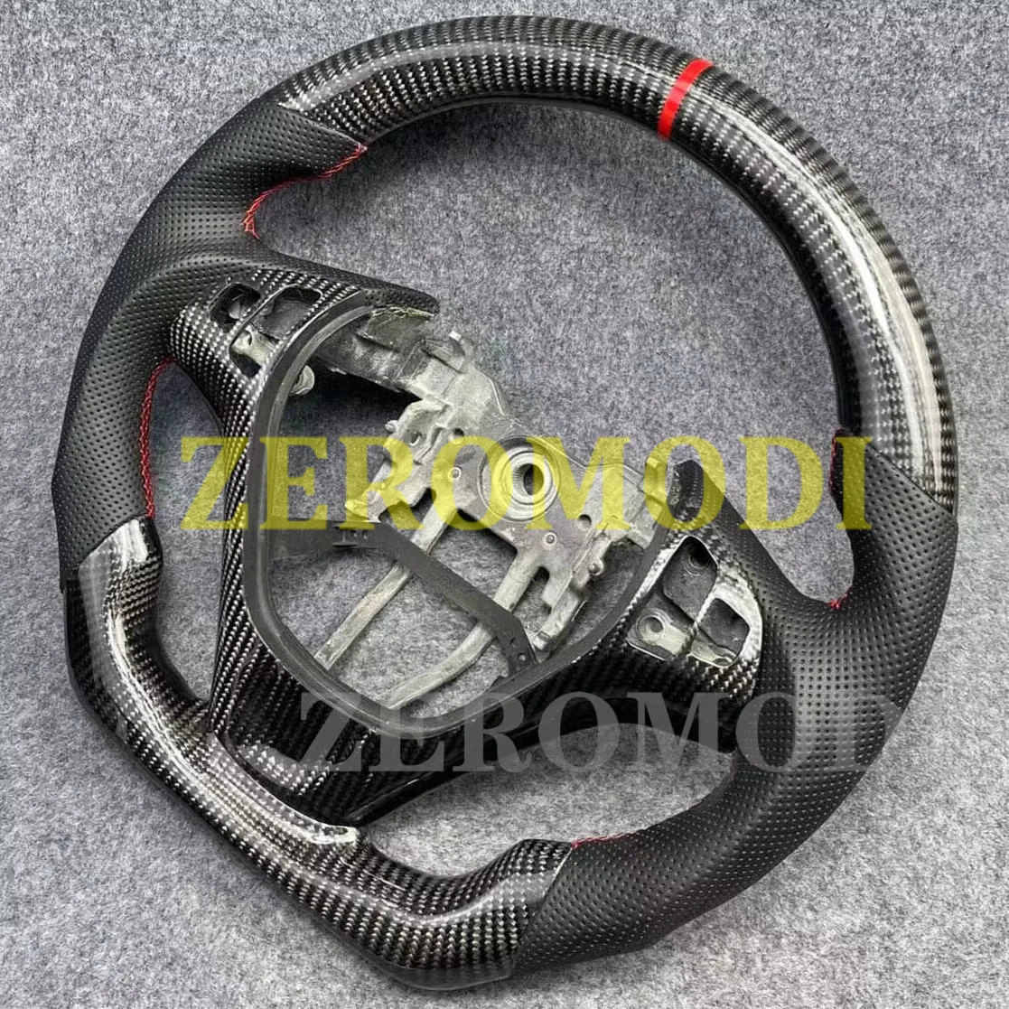 Customized Leather Carbon Fiber Racing Steering Wheel For Hyundai Genesis Coupe 2013 2014 2015