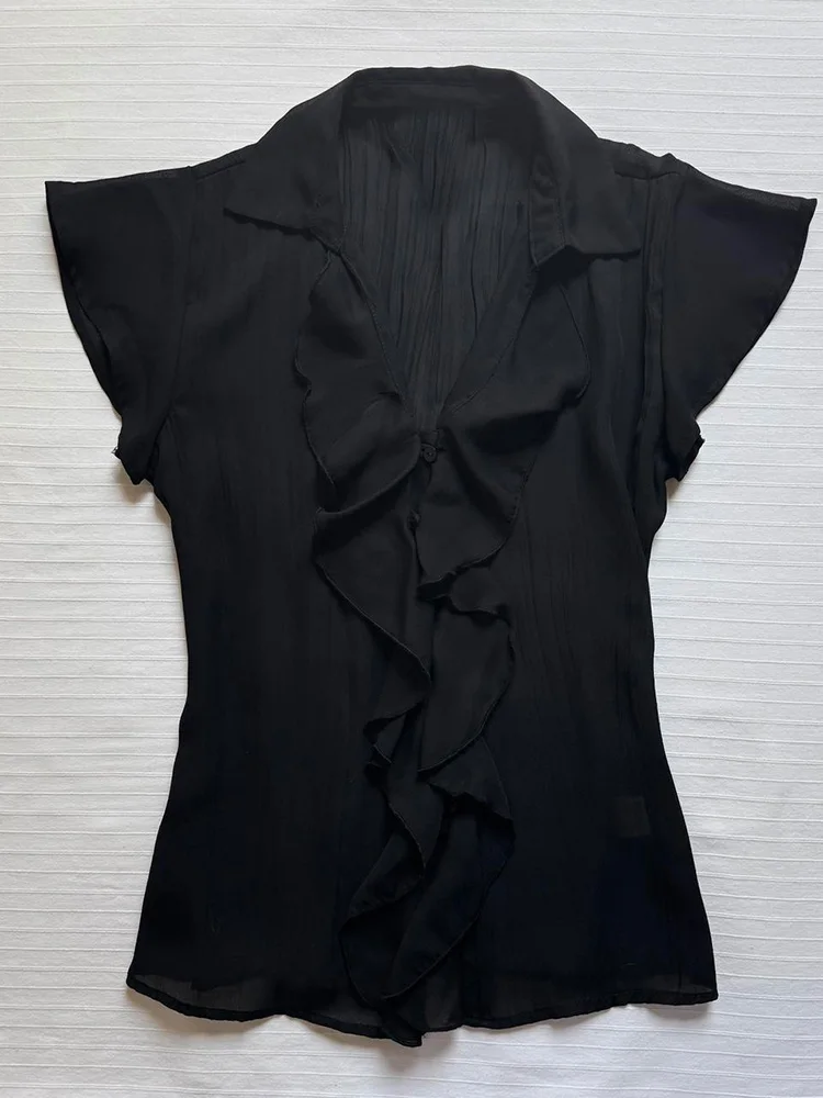 

Original Bla Slim Fit irt for Women Casual Commute Sle Loose Cotton ort Sve Button up Vintage Faion Trendy