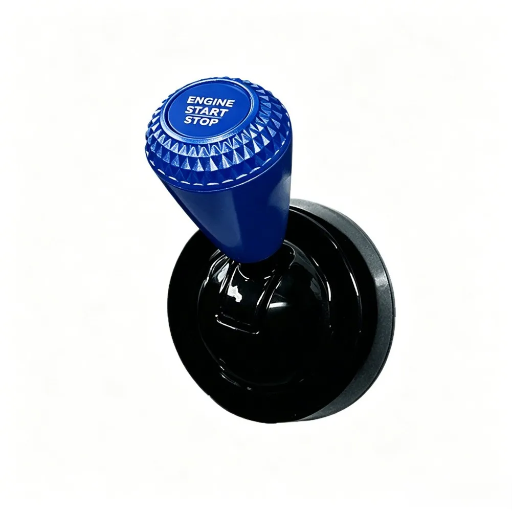 Silver Push Start Lever Sleek Modern Style Quick Pull Mechanism Premium Interior Upgrade For Car Interior Styling
