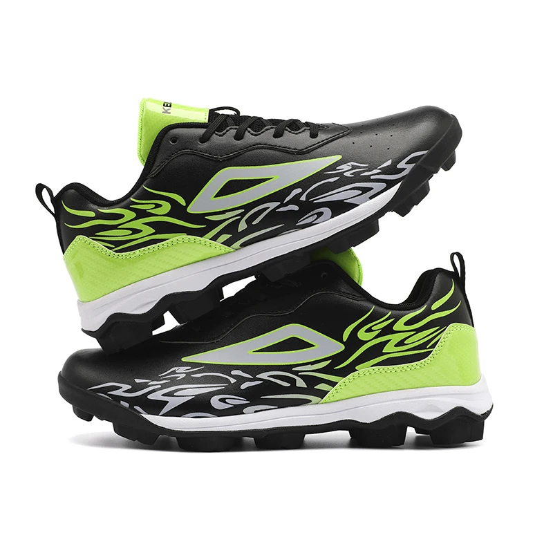 Men's Youth Lightweight Baseball Cleats Breathable Anti-Slip Spikes Sneakers for Outdoor Training And Competition