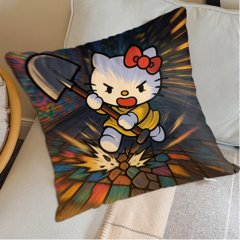 Kawaii H-Hellokittys كيس وسادة النوم سادات الزخرفية جديد عيد الميلاد الديكور 2026 وسادة الزينة ديكورات المنزل #4