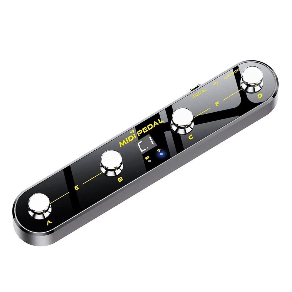 

Wireless MIDI Controller Pedal Sound Mode Switching Pedal Smart Guitar Pedal for Mixer Electric Guitar Effects [AA74-AAA]